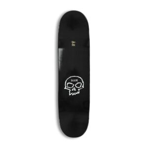 Zero Bam Margera Single Skull Skateboard Deck - Black Dip