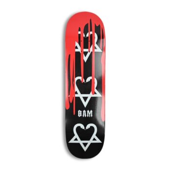 Zero Bam Margera Snake-A-Gram With Blood Skateboard Deck - Black Dip