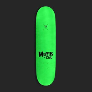Zero x Misfits Business Skateboard Deck - Glow in the Dark/Dip