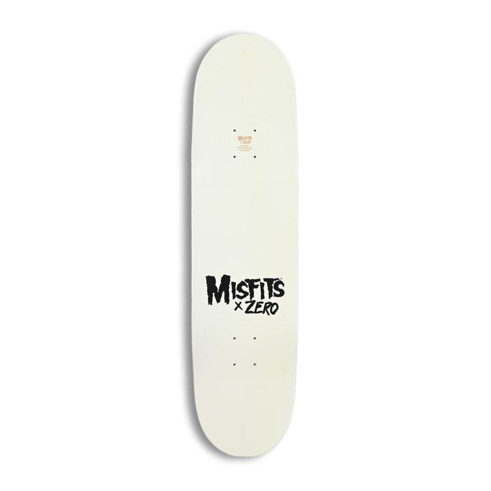 Zero x Misfits Business Skateboard Deck - Glow in the Dark/Dip