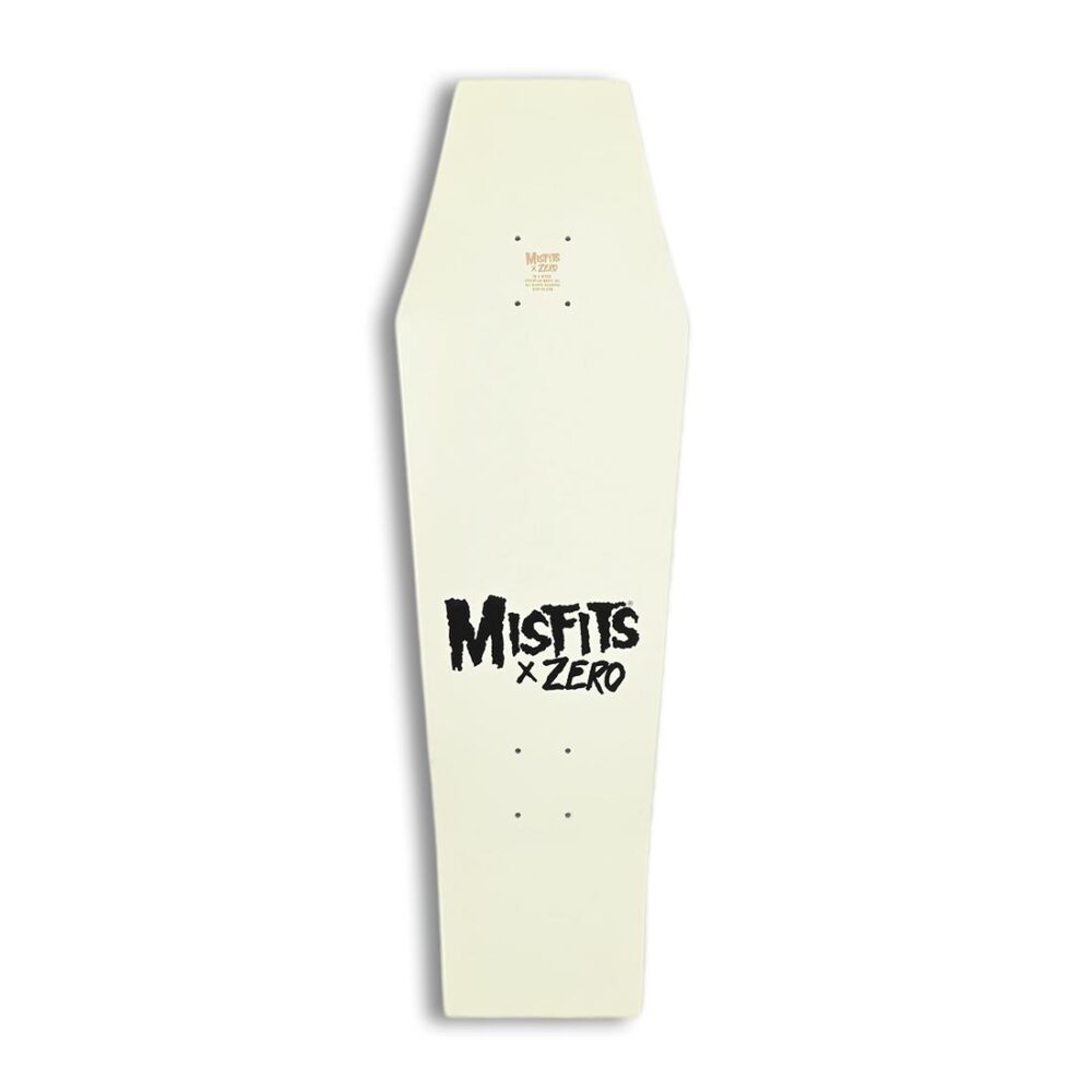 Zero x Misfits Fiend 9.5" Coffin Skateboard Deck - Glow in the Dark/Dip