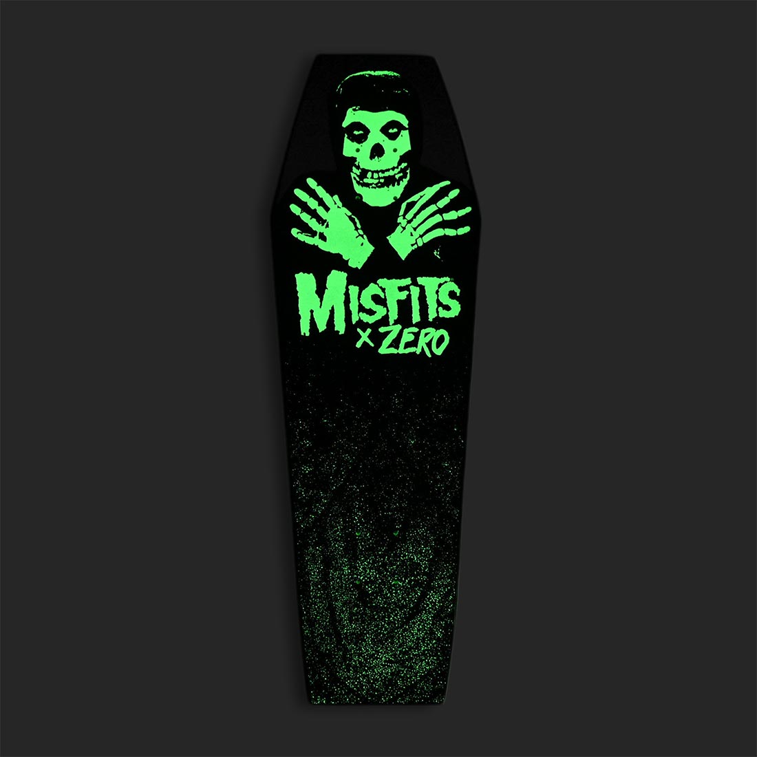 Zero x Misfits Fiend 9.5″ Coffin Deck - Glow in the Dark/Dip