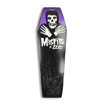 Zero x Misfits Fiend 9.5" Coffin Skateboard Deck - Glow in the Dark/Dip