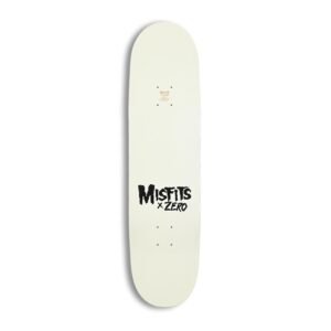 Zero x Misfits Fiend Skull Skateboard Deck - Glow in the Dark/Dip