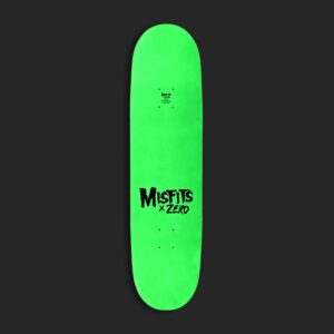 Zero x Misfits Zero A.D Skateboard Deck - Glow in the Dark/Dip