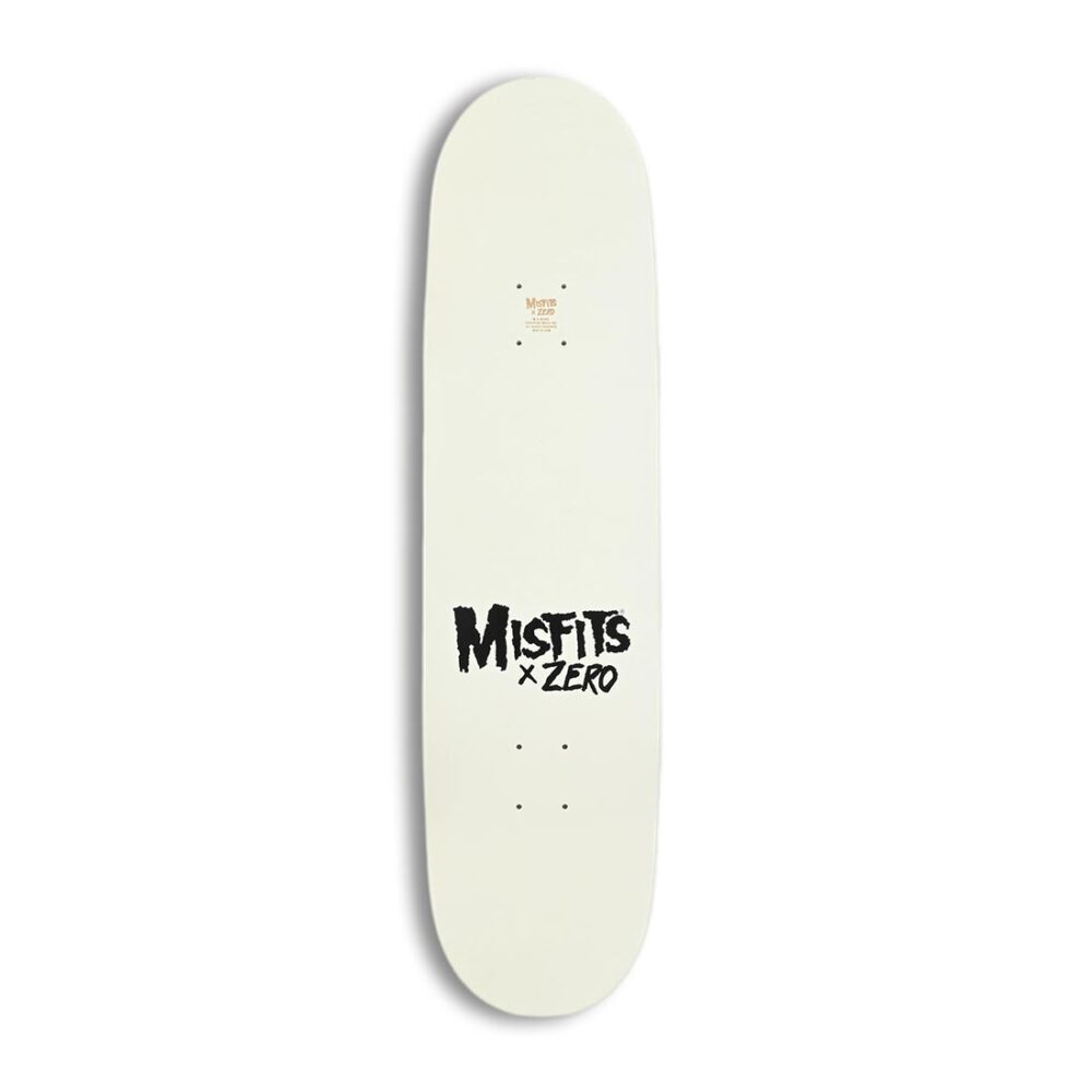 Zero x Misfits Zero A.D Skateboard Deck - Glow in the Dark/Dip