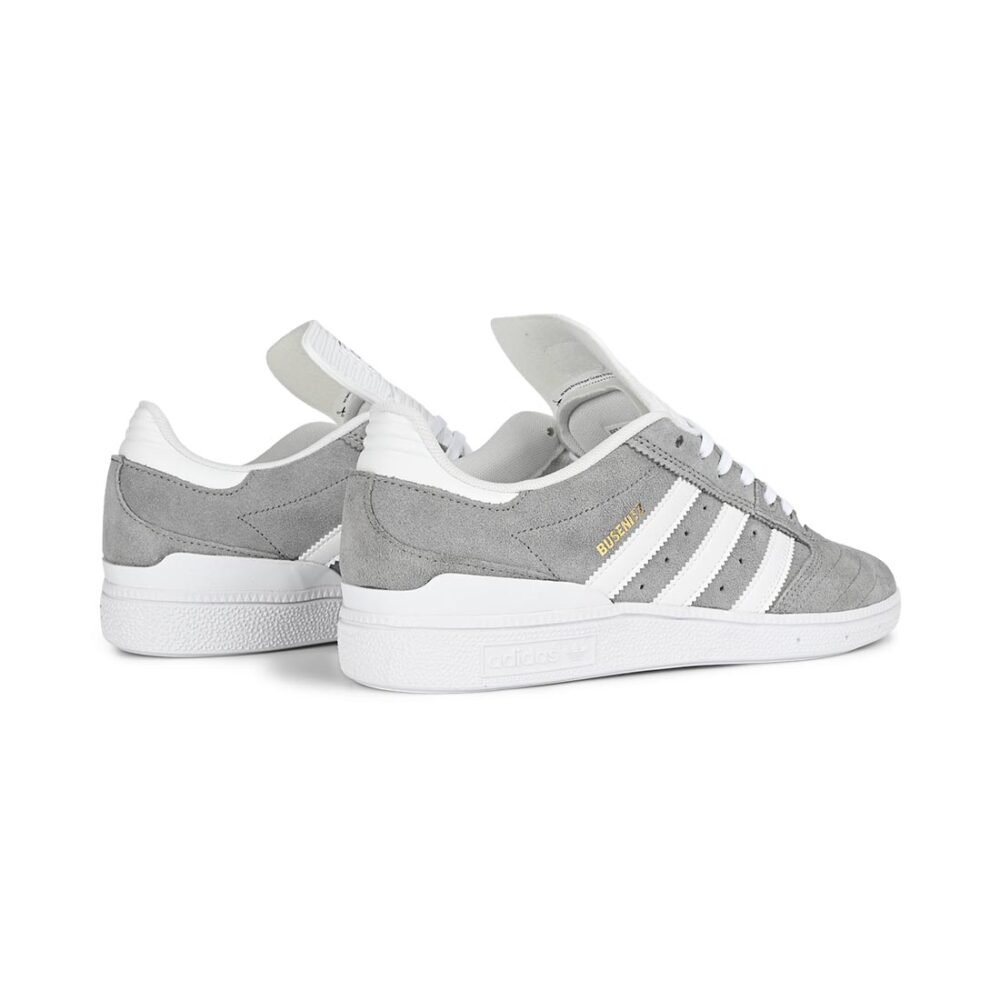 Adidas Busenitz Skate Shoes - Grey/Cloud White/Gold Metallic