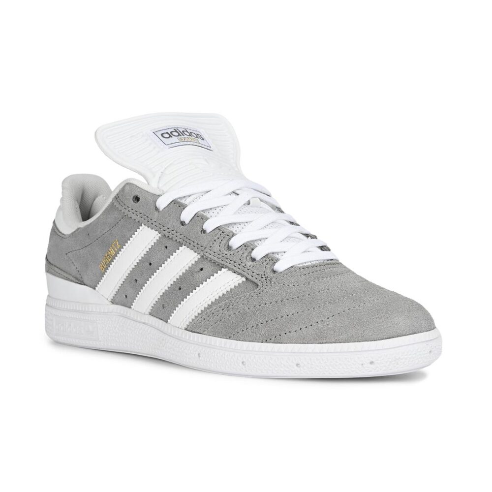 Adidas Busenitz Skate Shoes - Grey/Cloud White/Gold Metallic