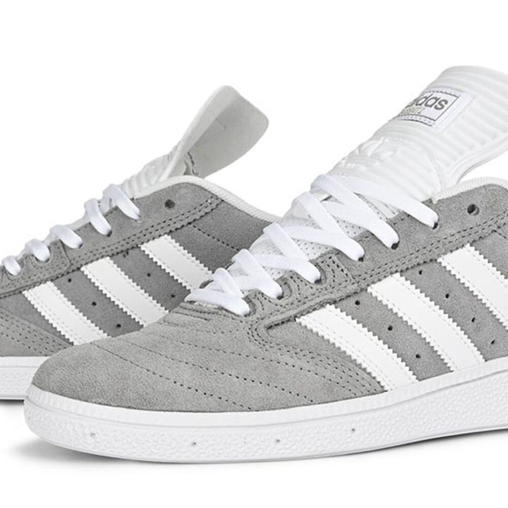 Adidas Busenitz Skate Shoes - Grey/Cloud White/Gold Metallic