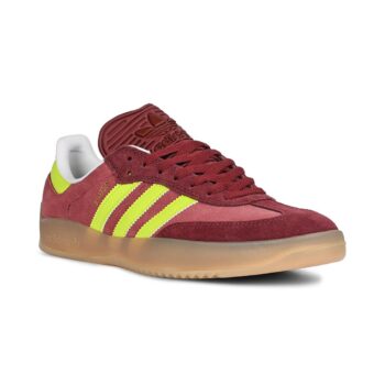 Adidas Puig Samba Skate Shoes - Maroon/Semi Solar Yellow/Shadow Red
