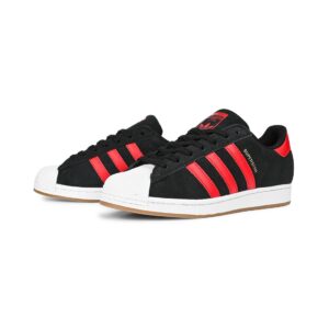 Adidas Superstar ADV Skate Shoes - Black/Better Scarlet/Cloud White