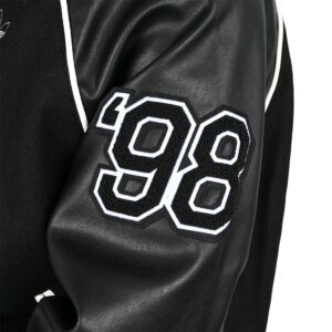 Adidas Tyshawn Letterman Varsity Jacket - Black/White