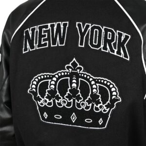 Adidas Tyshawn Letterman Varsity Jacket - Black/White