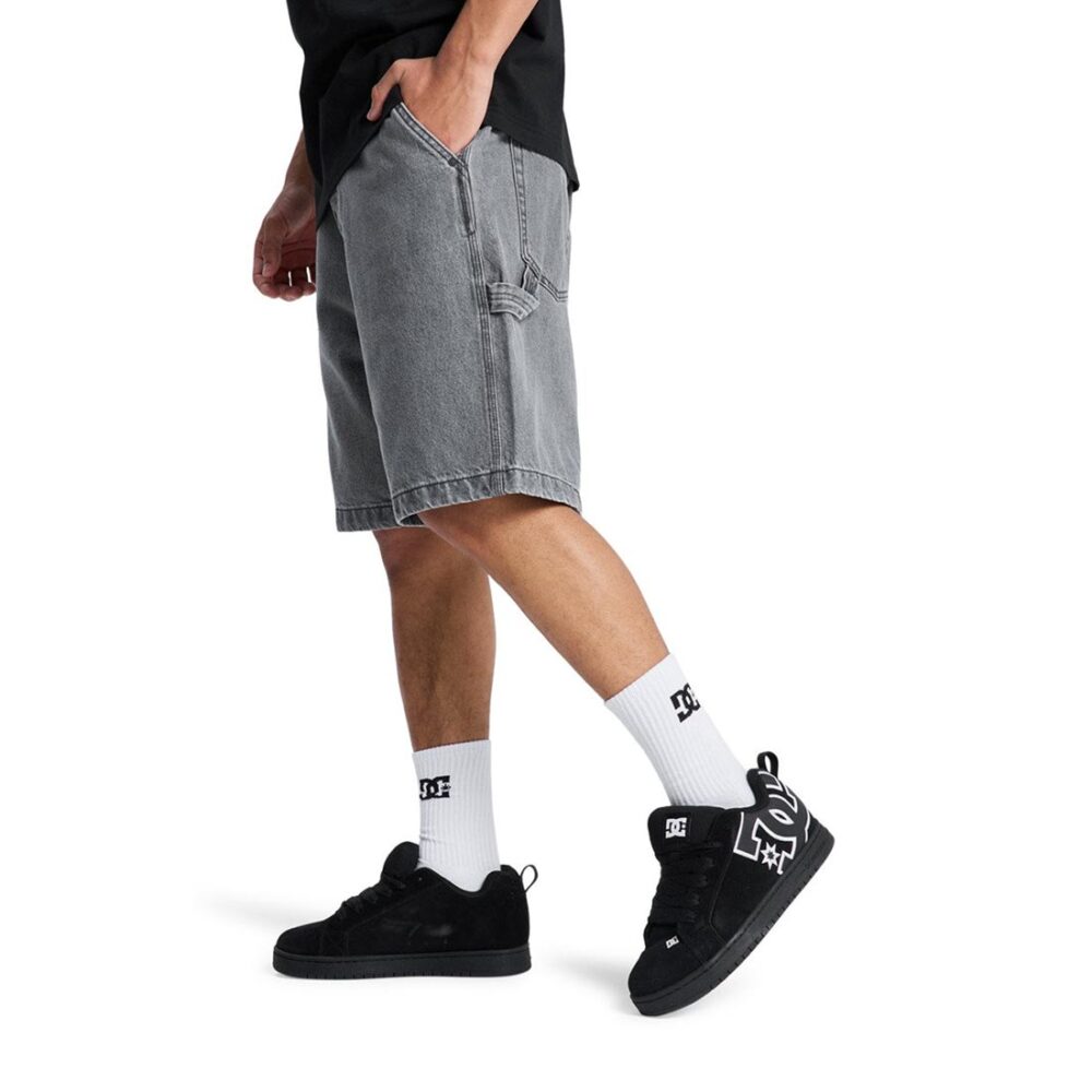 DC Carpenter Baggy Denim Shorts - Medium Grey (SP26)