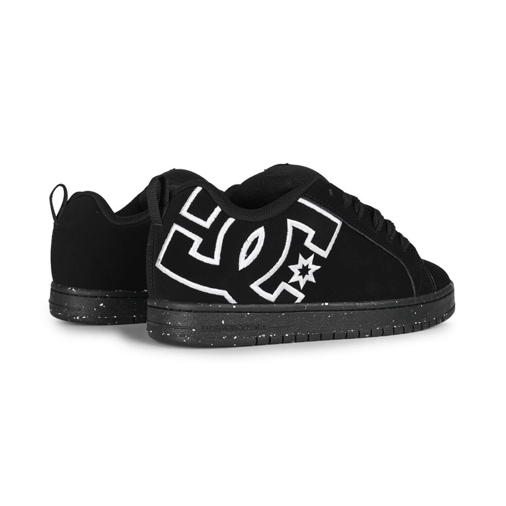 DC Court Graffik Skate Shoes - Black/Black/Recycled