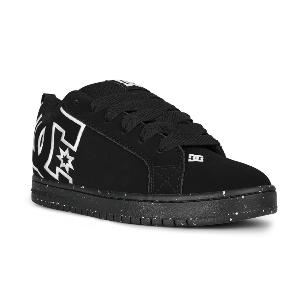 DC Court Graffik Skate Shoes - Black/Black/Recycled