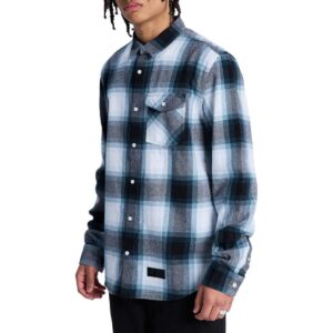 DC Marshall Flannel L/S Shirt - Storm Blue