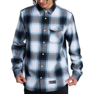 DC Marshall Flannel L/S Shirt - Storm Blue
