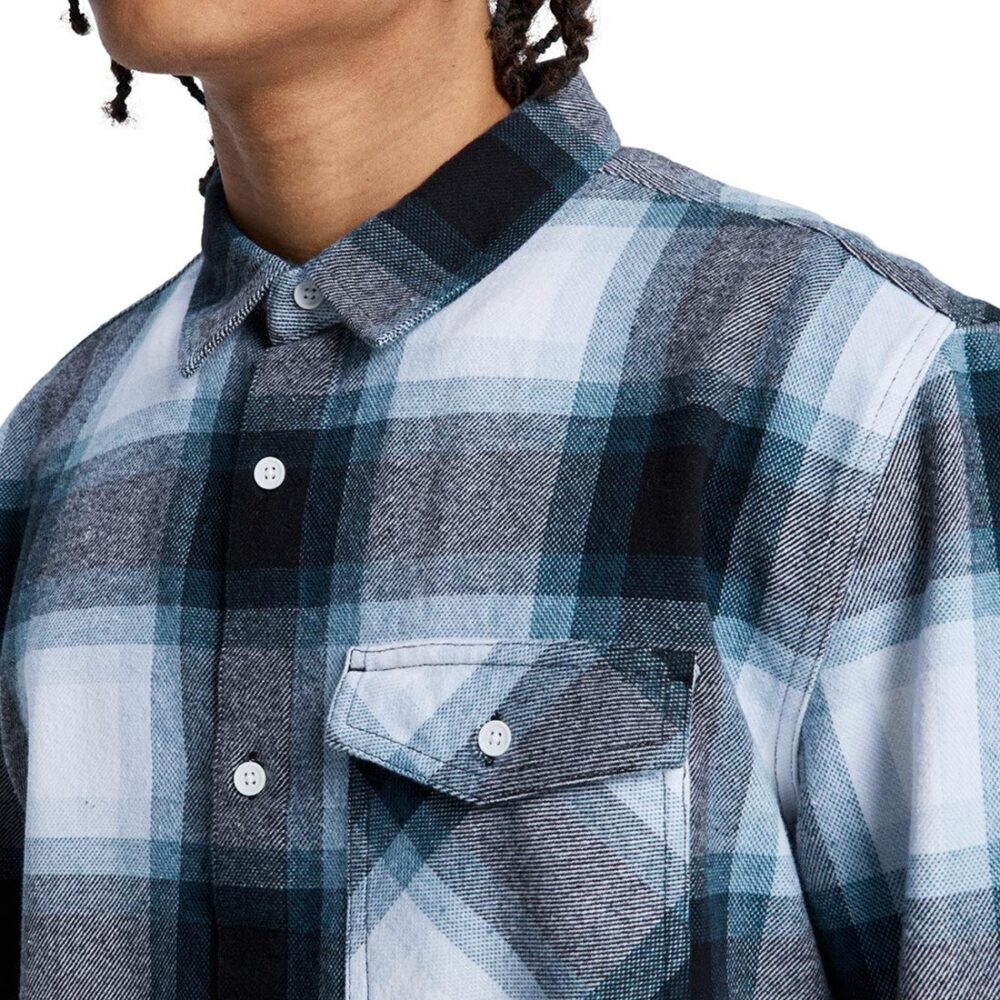 DC Marshall Flannel L/S Shirt - Storm Blue