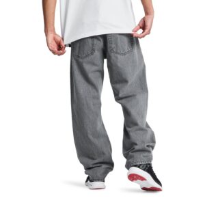 DC Relaxed Straight Denim Jeans - Medium Grey