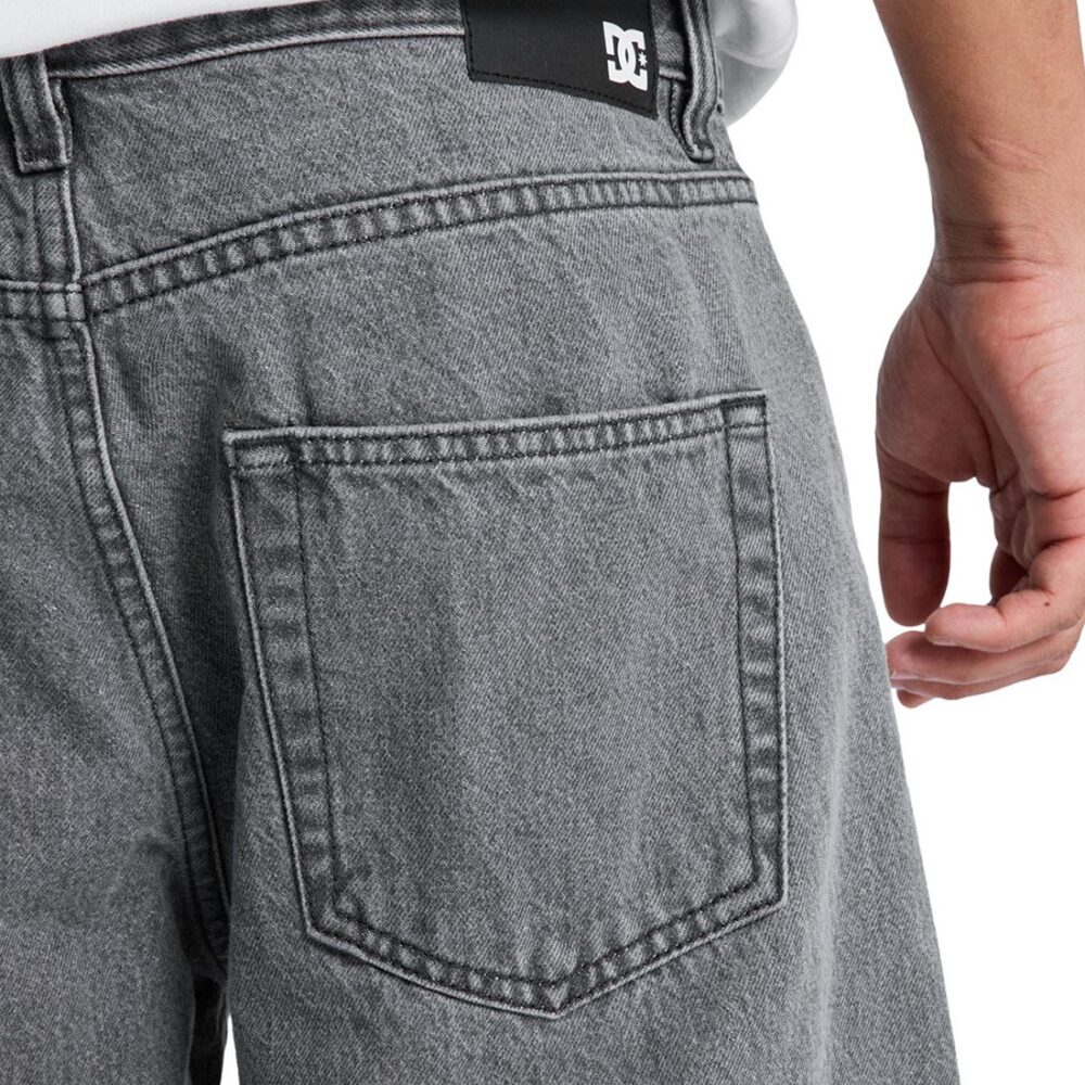 DC Relaxed Straight Denim Jeans - Medium Grey