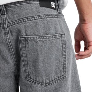 DC Relaxed Straight Denim Jeans - Medium Grey