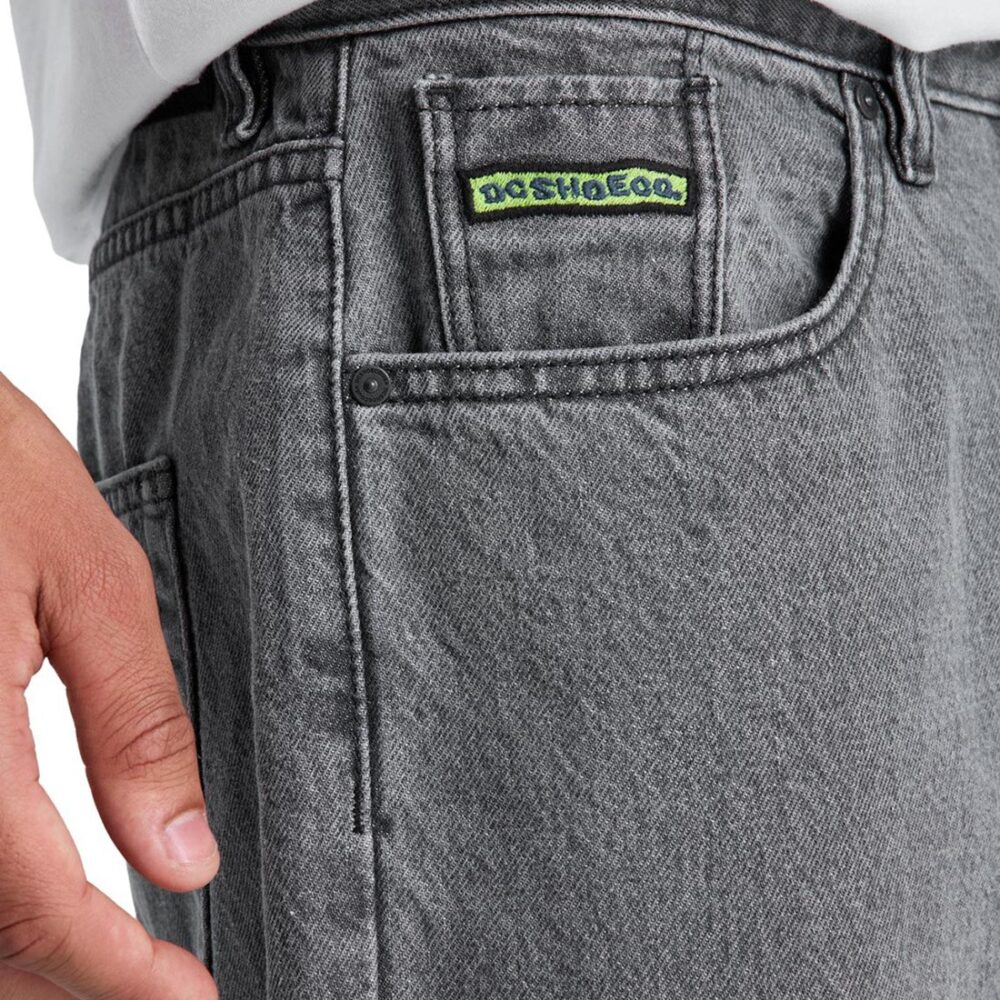 DC Relaxed Straight Denim Jeans - Medium Grey