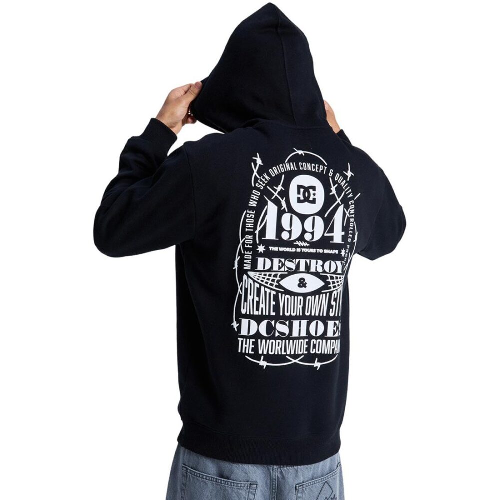 DC Shape Or Destroy Pullover Hoodie - Black