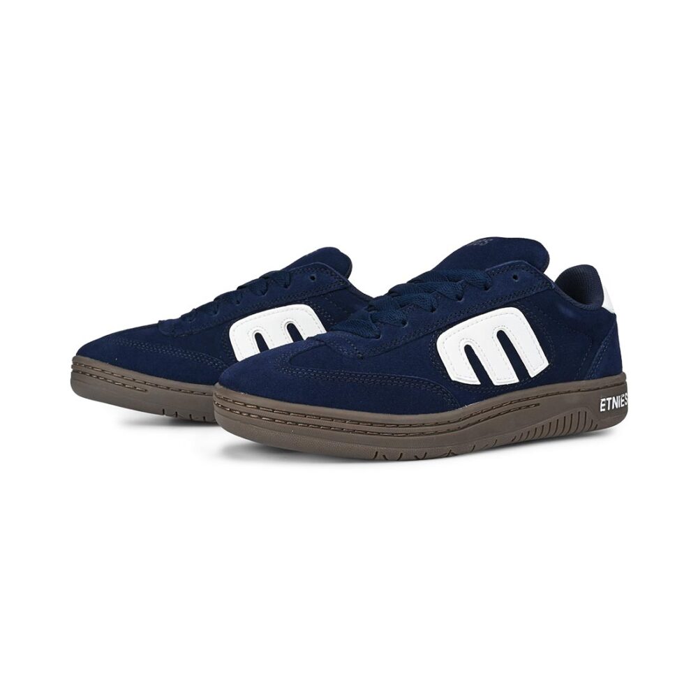 Etnies Lo Cut Skate Shoes - Navy/White/Gum