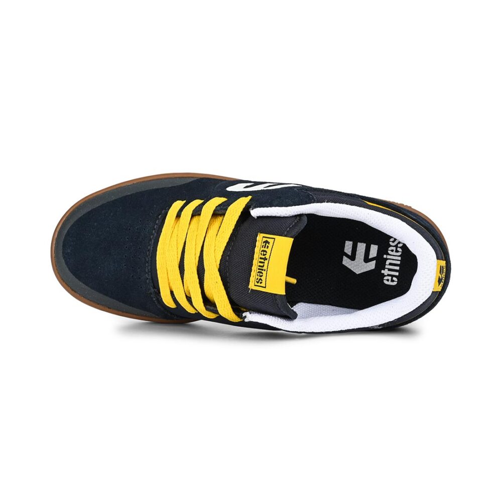 Etnies Marana (Youth) Skate Shoes - Navy/Gum/Yellow