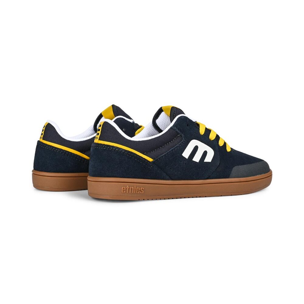 Etnies Marana (Youth) Skate Shoes - Navy/Gum/Yellow