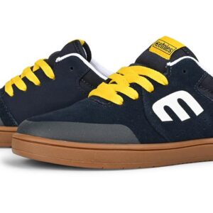 Etnies Marana (Youth) Skate Shoes - Navy/Gum/Yellow