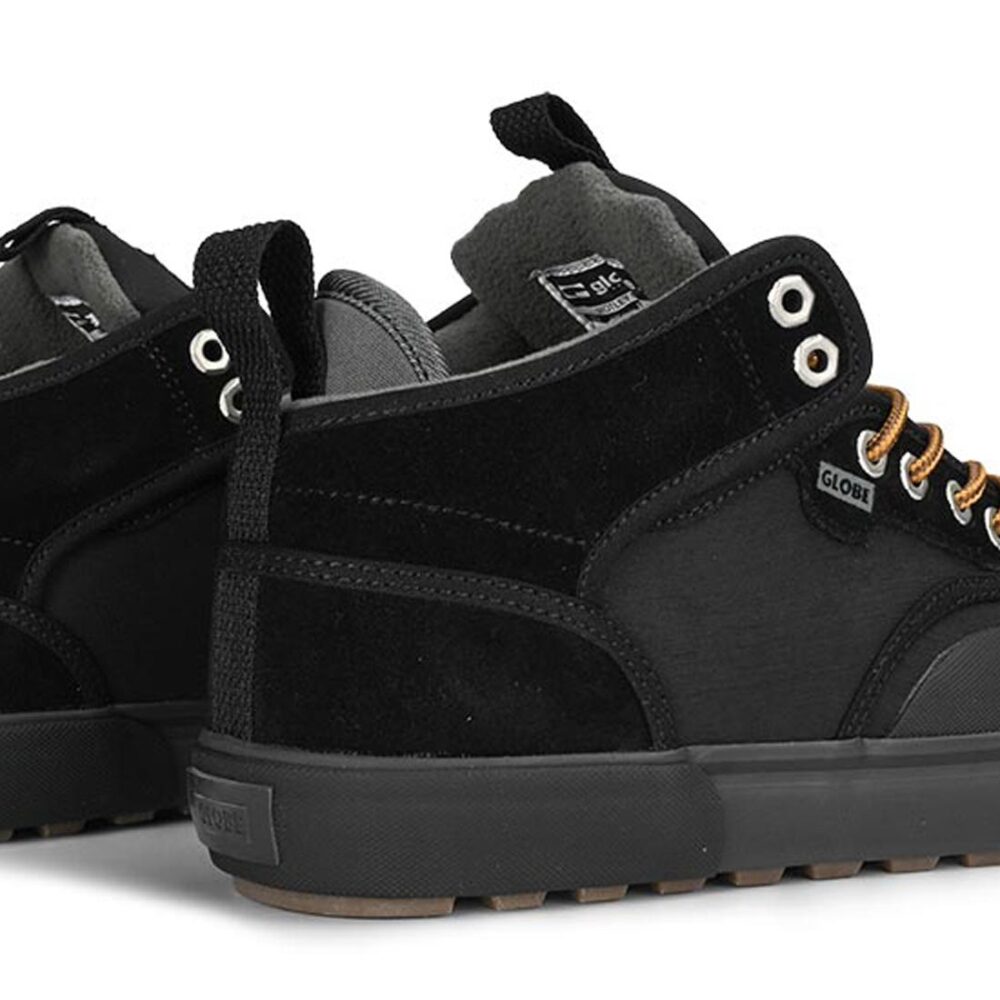 Globe Motely Mid Winterised Skate Shoes - Black/Grey/Trek