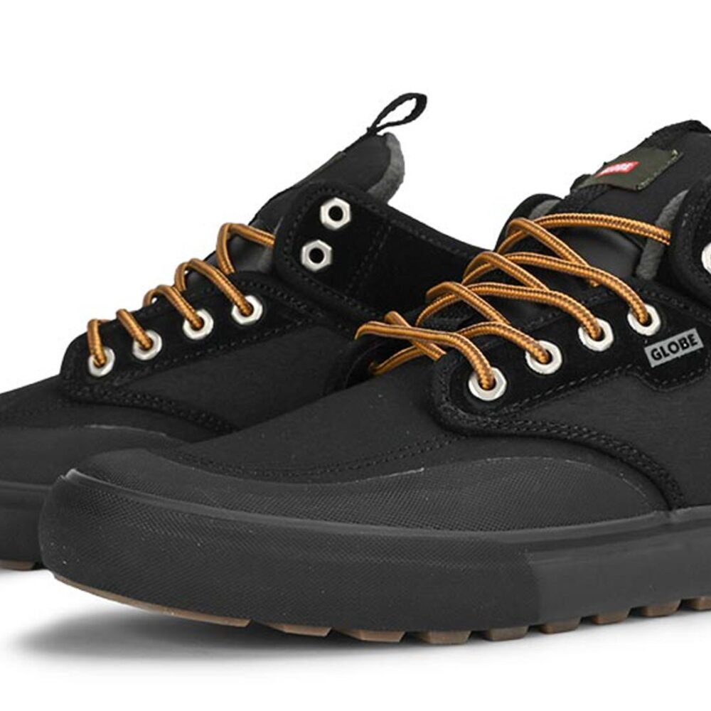 Globe Motely Mid Winterised Skate Shoes - Black/Grey/Trek