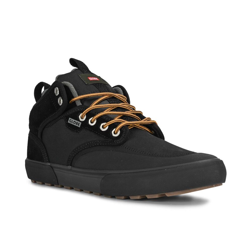 Globe Motely Mid Winterised Skate Shoes - Black/Grey/Trek