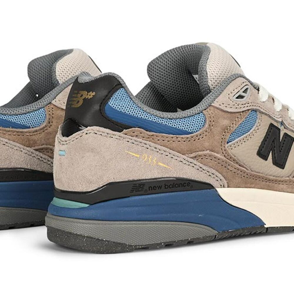 New Balance Numeric Reynolds 933 Skate Shoes - Mushroom/Light Blue