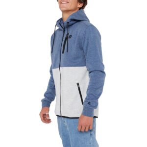 Rip Curl Departed Anti-Series Zip Hoodie - Navy/Grey