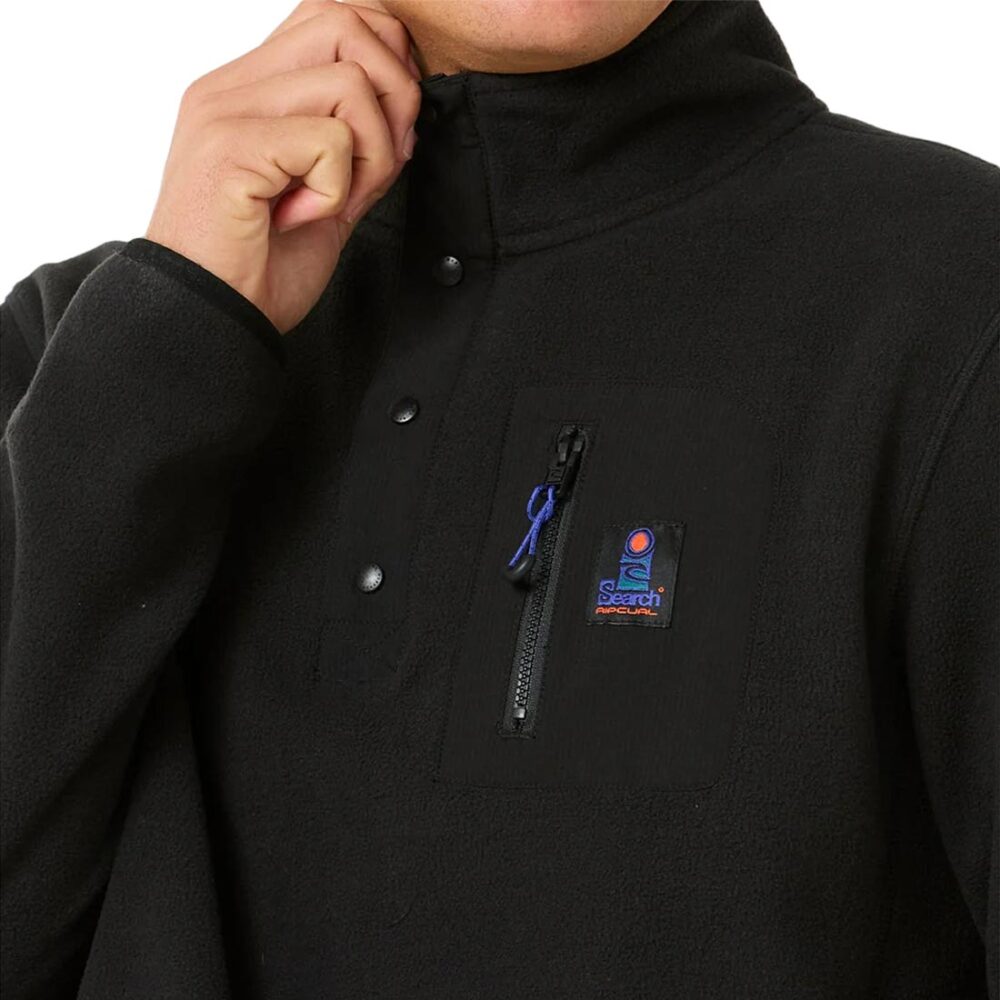 Rip Curl Search Polar Crew Fleece - Black