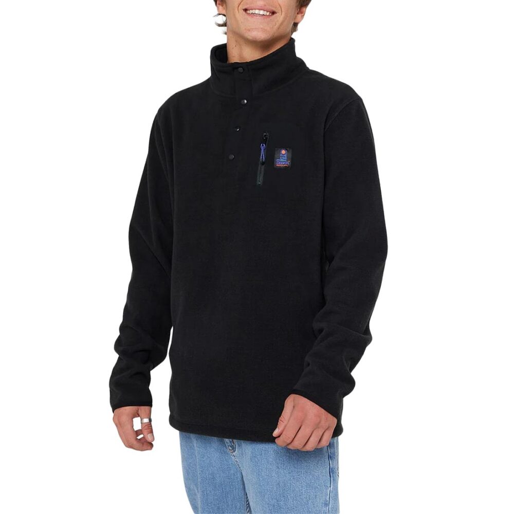 Rip Curl Search Polar Crew Fleece - Black