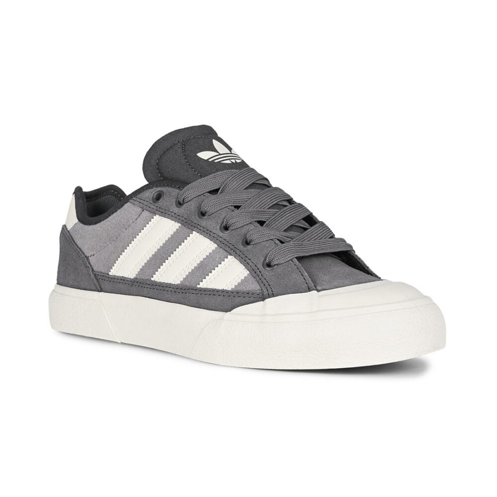 Adidas Court TNS Premiere RT Skate Shoes - Grey/Chalk White/Grey