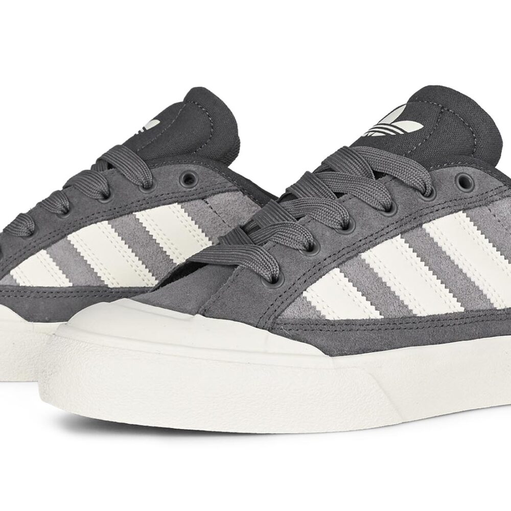 Adidas Court TNS Premiere RT Skate Shoes - Grey/Chalk White/Grey
