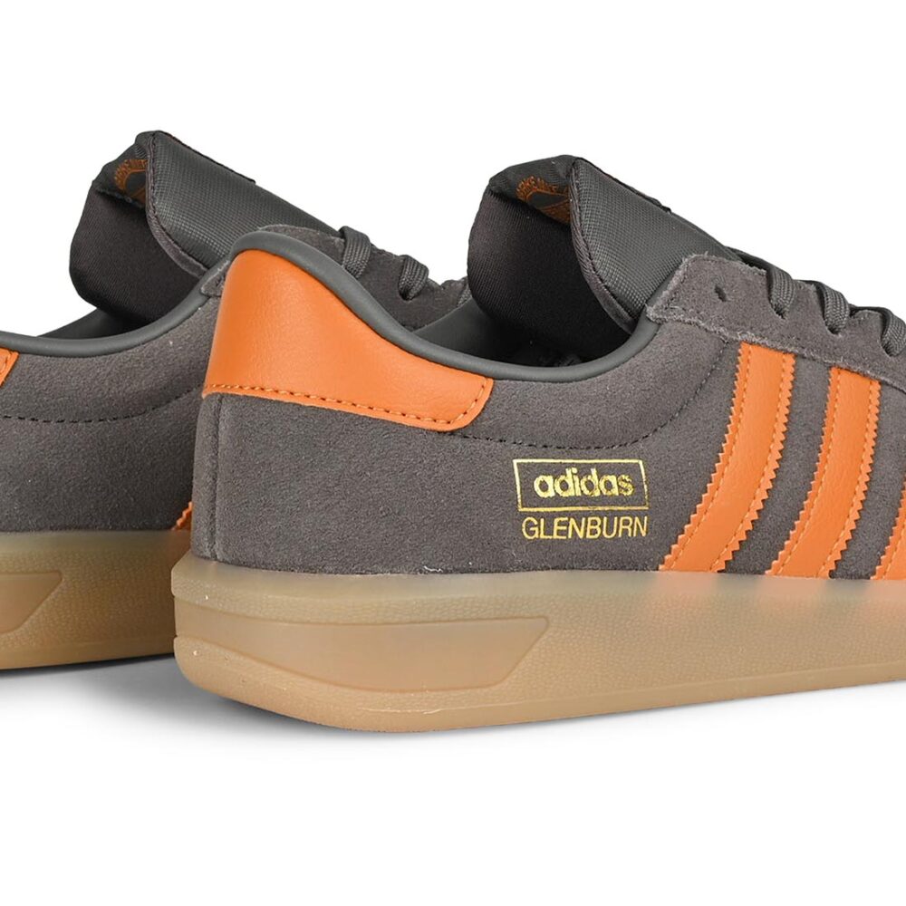 Adidas Glenburn Skate Shoes - Charcoal/Rustic Orange/Gum
