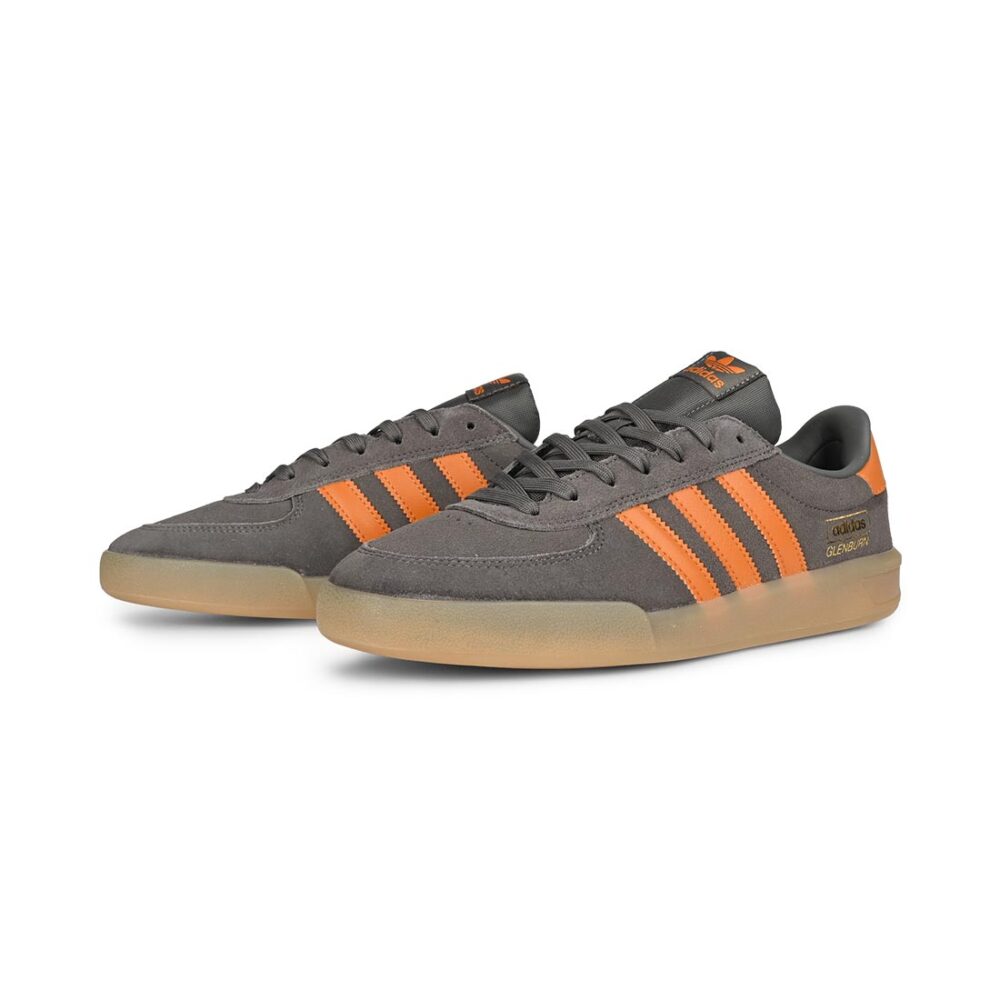 Adidas Glenburn Skate Shoes - Charcoal/Rustic Orange/Gum