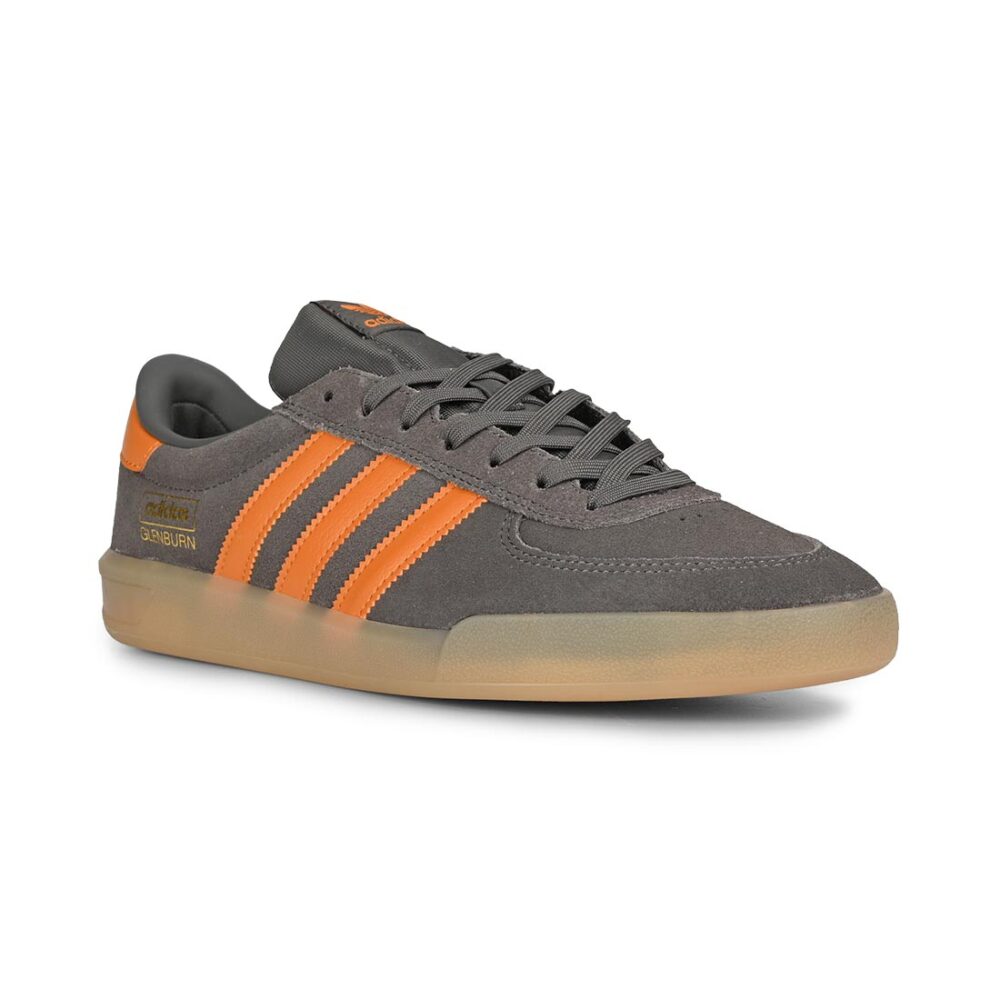 Adidas Glenburn Skate Shoes - Charcoal/Rustic Orange/Gum