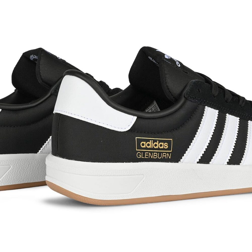 Adidas Glenburn Skate Shoes - Core Black/Cloud White/Gum