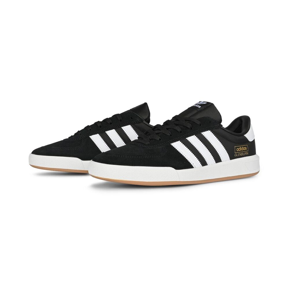 Adidas Glenburn Skate Shoes - Core Black/Cloud White/Gum