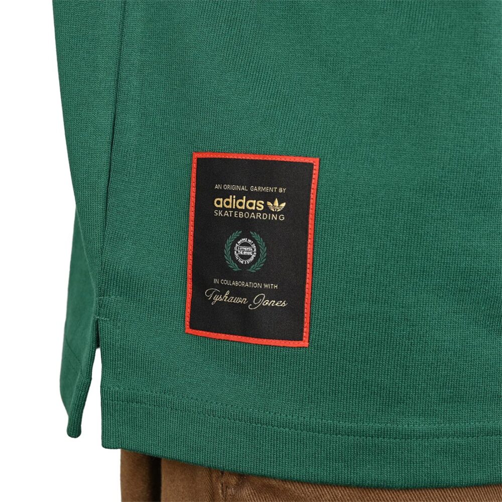 Vans 2-Tone Stripe Ward Rugby Shirt - Black/Green