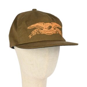 Anti Hero Basic Eagle Snapback Cap - Brown/Orange