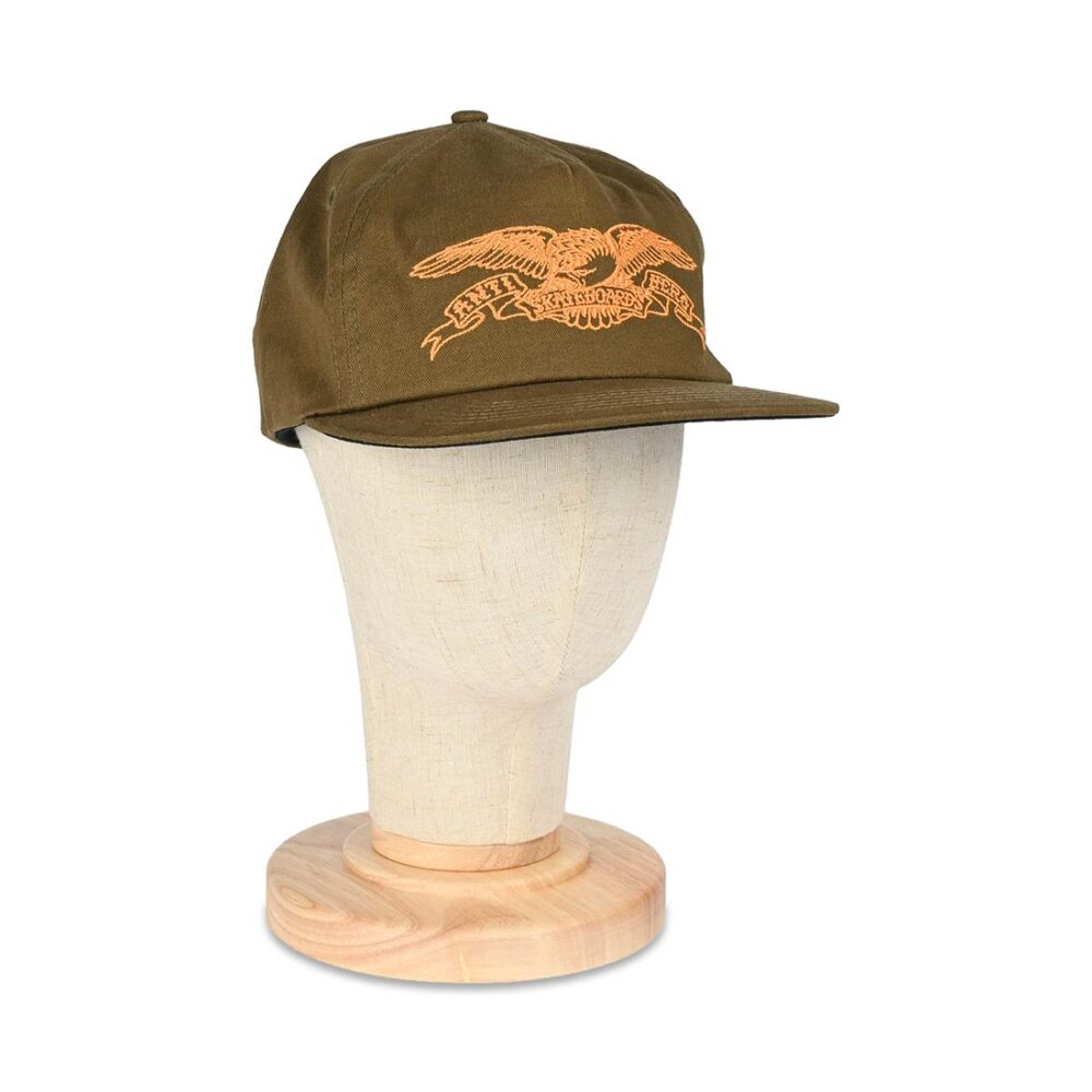 Anti Hero Basic Eagle Snapback Cap - Brown/Orange