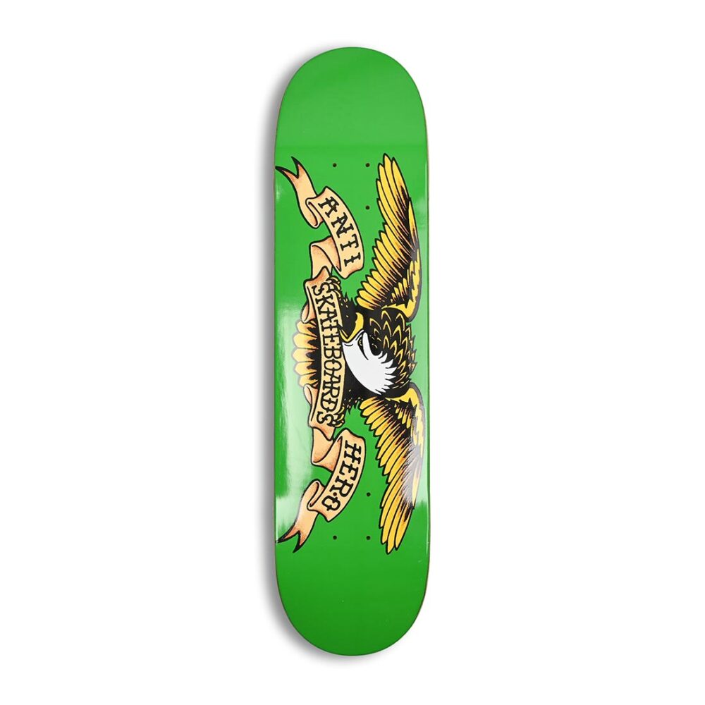 Anti Hero Classic Eagle 7.81" Skateboard Deck - Green